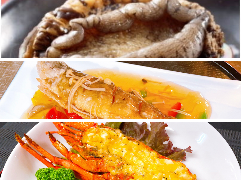 【山海プラン】アワビ又は岩魚又はロブスターと約30種の季節のハーフバイキング