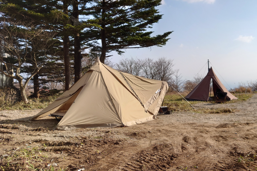 キャンプ風景（区画NO.8）